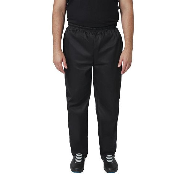 Whites Chefs Clothing Whites Pantalon de Chef Unisexe Vegas Noir 3XL, A582-3XL