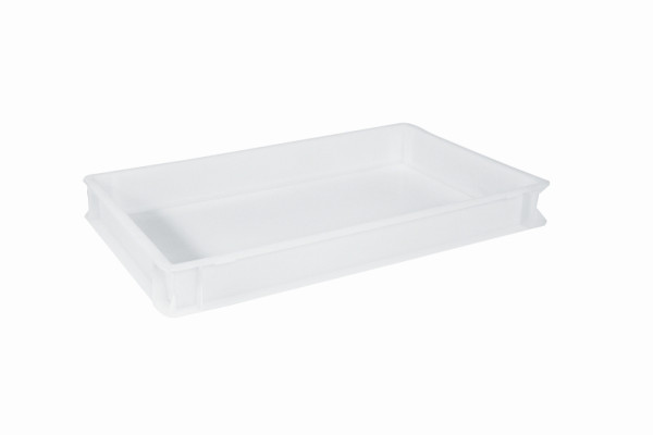 Boîte à pizza Schneider 40x60 cm hauteur : 77mm, couleur : blanc (sans couvercle), 202170