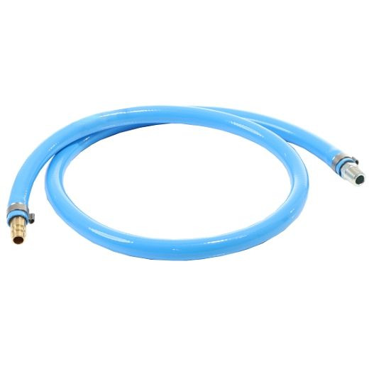 Tuyau anti-vibration ELMAG 10x15 / 1 m, avec embout de tuyau AG 1/4' et embout enfichable, 42880