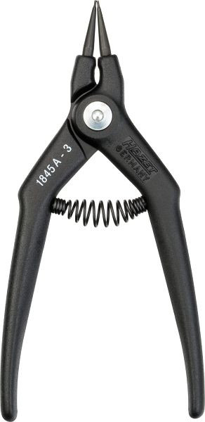Pince pour circlips Hazet, Type droit (Forme A) pour circlips externes, Longueur : 140 mm, Poids net : 0,05 kg, 1845A-3