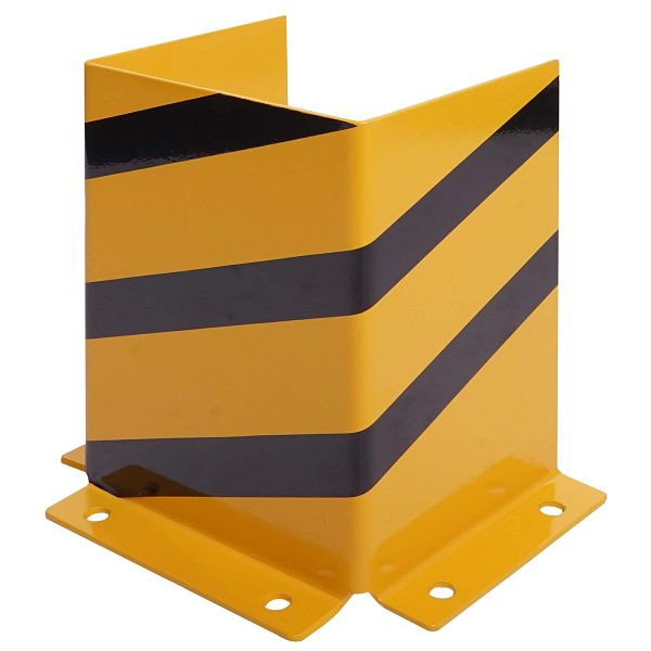 Mendler Rammschutz HWC-J50, protection d'angle de protection contre les collisions, avec boulon d'ancrage en métal en forme de U 40x30x25cm jaune-noir, 80955