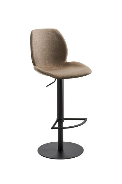Mayer Sitzmöbel myMARCO, housse d'assise cuir synthétique PU boue vintage, tissu chiné sable, structure noir, 1276_03_528