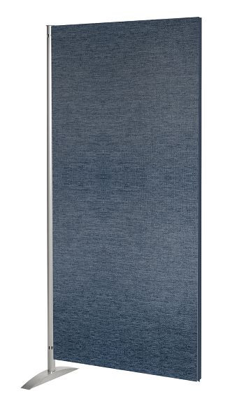 Kerkmann Metropol mur d'intimité, élément textile, L 800 x P 450 x H 1750 mm, aluminium argent/bleu, 45697417