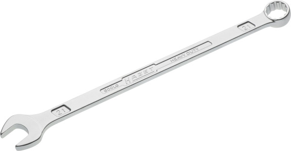 Clé mixte Hazet, extra longue, design fin, profil de traction à double hexagone externe, 21 mm, 600LG-21