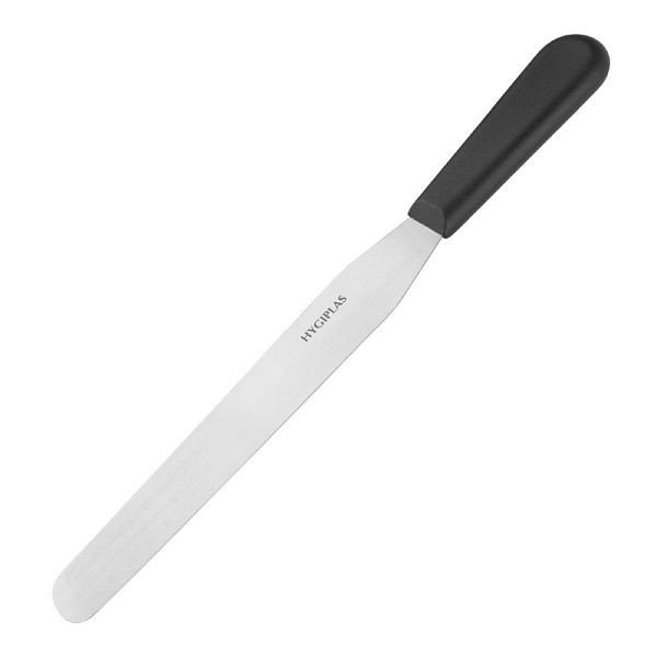 Couteau à palette Hygiplas droit 25cm noir, D406