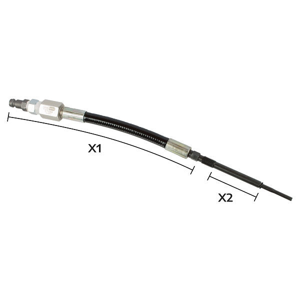 Adaptateur de bougie de préchauffage Stahlmaxx pour test de compression, M8 x 1, flexible, XXL-11188