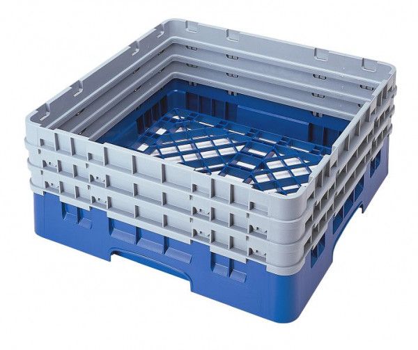 Panier de rinçage Cambro Panier de base Camrack® avec 3 rallonges, Couleur : Bleu, BR712168