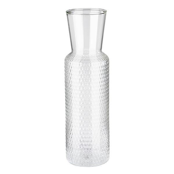 Carafe en verre APS -DOTS-, Ø 8 cm, hauteur : 27 cm, 0,9 litre, verre, couvercle en liège, 10739