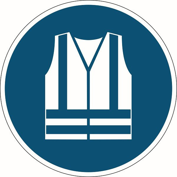 Étiquette de sécurité DURABLE « Utiliser un gilet de sécurité », 173506