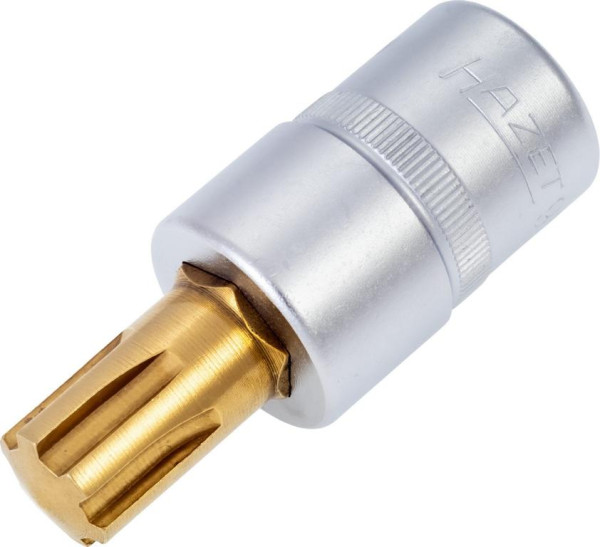 Douille de tournevis Hazet, carré creux 12,5 mm (1/2 pouce), cannelure interne Ribe-CV, M14, 991-14
