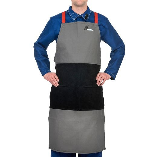 Tablier de soudage ELMAG WELDAS 38-4442, taille Arc Knight®. 60 x 107 cm / avec bretelles, 58158