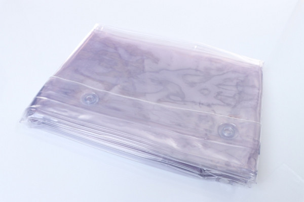 ELMAG rideau de protection S0, transparent, largeur : 1300 x hauteur : 2400x0,4 mm, rideau de protection contre la poussière, les courants d'air, l'humidité et les projections de meulage, 56263