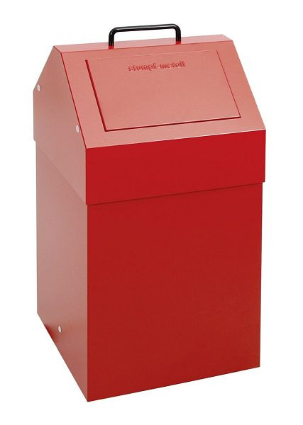 tri des déchets contondants 45, stationnaire, RAL 3000/3000, 45 litres, 630-045-0-0-300