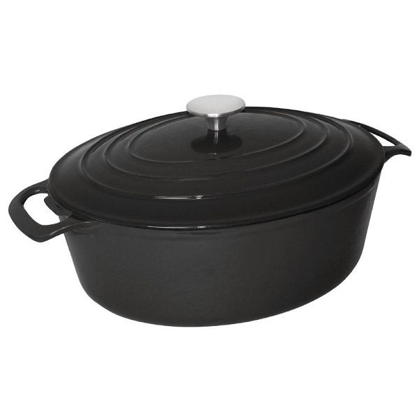 Cocotte ovale Vogue noire grande, GH310