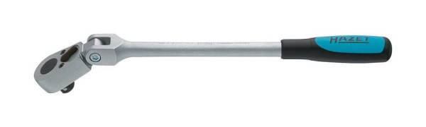 Cliquet réversible Hazet, avec articulation, carré plein 10 mm (3/8 pouce), norme : DIN 3122, ISO 3315, poli, longueur : 276 mm, 8816G