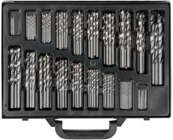 Jeu de forets hélicoïdaux SW-Stahl, HSS-R, 170 pièces, 80200L