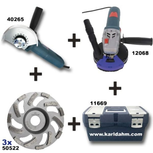 Kit de ponçage béton et chape Karl Dahm, 45257