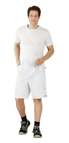 Short Planam Highline, blanc pur/blanc pur/jaune, taille XL, 2377056