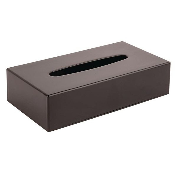 Boîte à mouchoirs Bolero rectangulaire noire, DA605