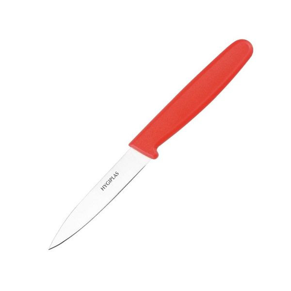Couteau d'office Hygiplas 7cm rouge, C542