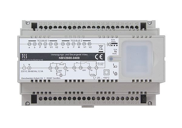 Unité d'alimentation et de commande TCS NBV2600-0400 pour systèmes vidéo 8 TE, NBV2600-0400