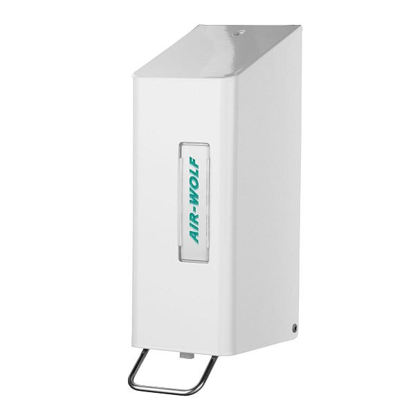 Distributeur de savon et de désinfectant Air Wolf, mural, blanc, 600 ml, acier inoxydable, série Omega, 29-101