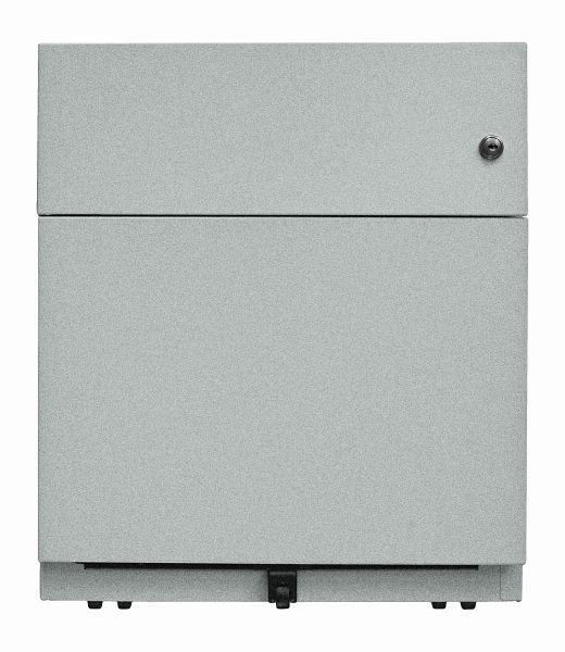 Conteneur roulant Bisley Note™, 1 tiroir universel, 1 tiroir HR, argent, NWA59M7SF355