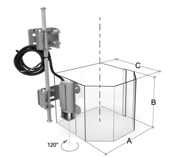 Housse de protection polyvalente MACK pour perceuses à colonne Box, pliable