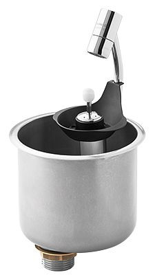 Lölsberg i.ScoopShower Comfort Silver Round pour système de douche doseur Dipper (version encastrable), 921 020D