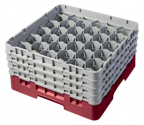 Panier de lavage Cambro 30 compartiments Camrack®, canneberges 21,5 cm, lot de 2, 30S800416