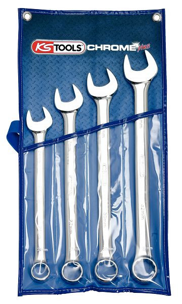 KS Tools CHROMEplus jeu de clés mixtes, coudées, 4 pièces, 518.0644