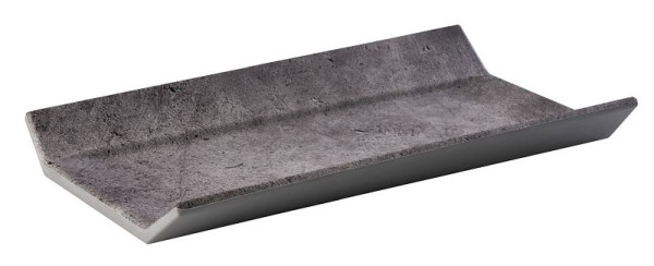 Plateau APS GN 1/3 -ELEMENT-, 32,5 x 17,6 cm, hauteur : 3,5 cm, mélamine, coloris : aspect béton, 84402