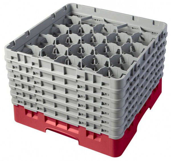 Panier de lavage Cambro 20 compartiments Camrack® 29,8 cm rouge, lot de 2, 20S1114163