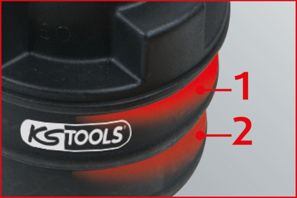 KS Tools Adaptateur d'entrée à 2 étages, 31x38 mm, 150.2521