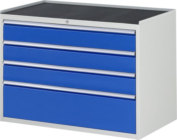 Armoire à tiroirs RAU série 7000, support métallique, 4 x tiroirs taille XXL 3xH150, 1xH270 mm, 1145x825x650 mm, 03-XXL5.3A-MT.11