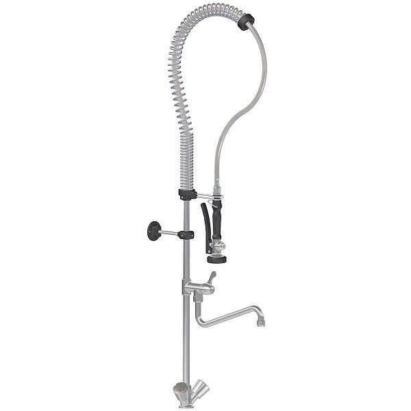 Spray vaisselle Vaiotec TOPLINE avec bec pivotant et 2 mitigeurs - monotrou, 10532