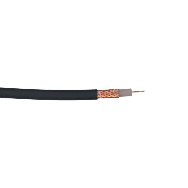 câble vidéo connectivité bda 1.0 / 6.6-PE noir - anneau 100m, 11260941