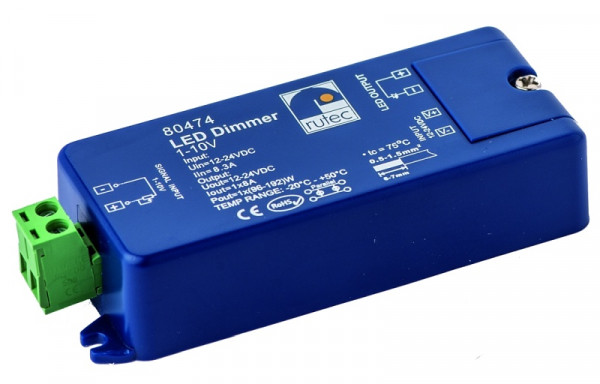 rutec Projekt gradateur LED 96W / 12V - 192W / 24V gradateur LED 1 - 10V, potentiomètre / bouton, PHZ474