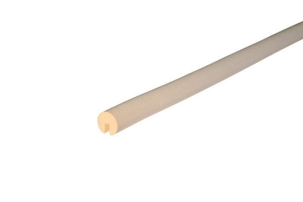 Profilé de protection des bords, d'avertissement et de protection Knuffi type B, blanc, 1 mètre, PB-10311