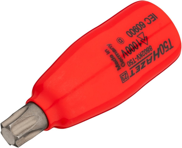 Douille tournevis Hazet, carré creux 10 mm, profil intérieur TORX®, T50, version courte, 8802KV-T50