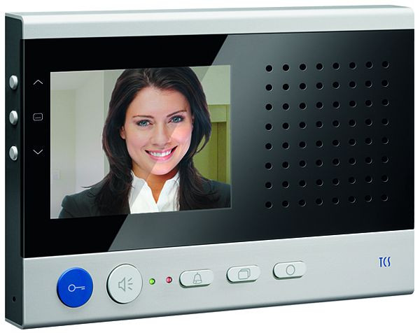 Platine intérieure vidéo TCS pour appels mains libres série sky + 10 fonctions de commutation, montage en saillie argent, IVW2221-0153