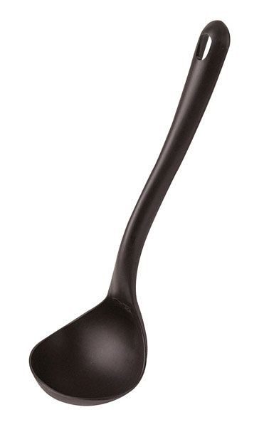 Louche APS, 8 x 9 cm, manche : 23 cm, polyamide, noir, 00606
