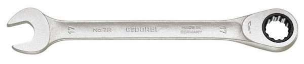 Clé à fourche GEDORE avec cliquet annulaire, version plate 8 mm, 2297051