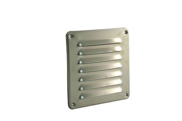 Grille de ventilation Marley 155x155mm en acier inoxydable, 058795