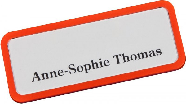 Porte-nom en plastique Eichner Orange 9218-03009