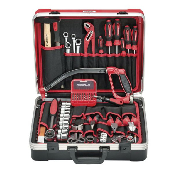 Jeu d'outils GEDORE rouge BASE dans une mallette à outils, 72 pièces, 3301630