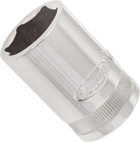 Insert de clé à douille VIGOR, carré creux 12,5 mm (1/2 pouce), profil à six pans extérieurs, 18 mm, V2564N