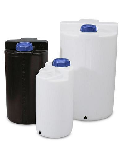 Récipient de stockage et de dosage DENIOS en polyéthylène (PE), 300 litres, naturellement transparent, 136-936