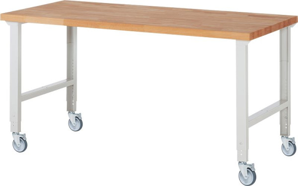 Etabli mobile RAU (réglable en hauteur) 7000-1, 2000x900x950-1000mm, 4 roulettes pivotantes, 05-7000-1-209B4H4.12