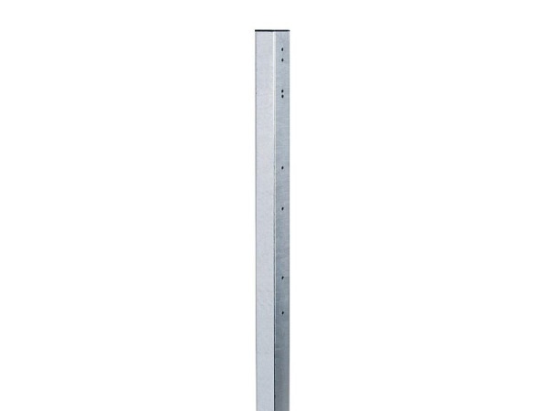 Poteau de tube carré pour porte de pâturage Growi 120 x 120 x 2300 mm, pour portes jusqu'à 6000 mm de large, 10055490